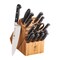 ZWILLING Professional S 18-Piece Knife Block Set, Chef Knife, Serrated Utility Knife, Steak Knife Set, Black